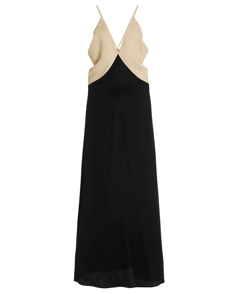 Net-A-Porter Toteme Draped Twill Cami Maxi Dress $1,100