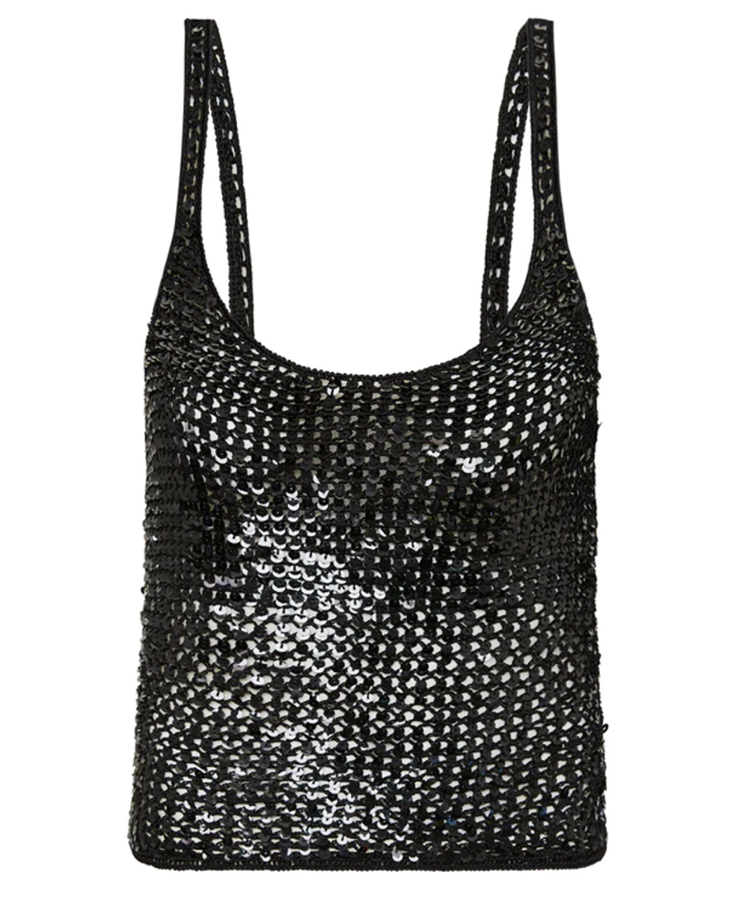 The Undone Matteau Sequin Tank $390