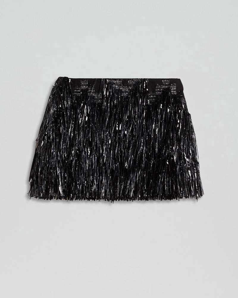 Scanlan-Theodore-Tinsel-Fringe-Mini-Skirt-600