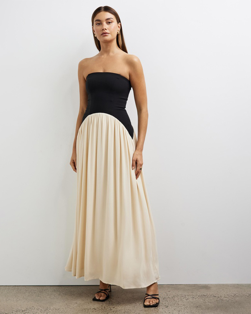 Minima Escenciales Karis Drop Waist Maxi Dress $300