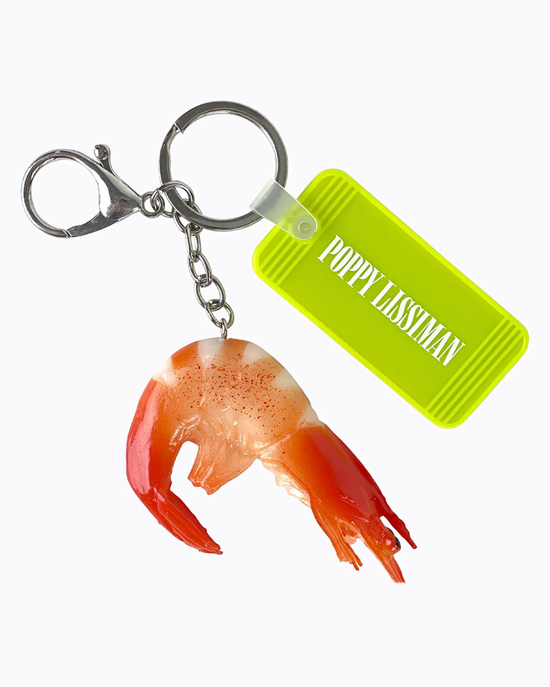 Poppy Lissiman Shrimp Keychain $30