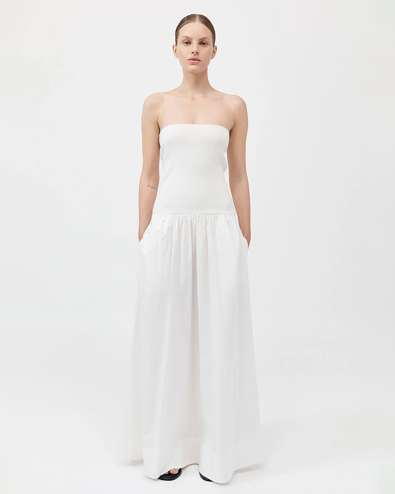 St Agni Strapless Dress $499